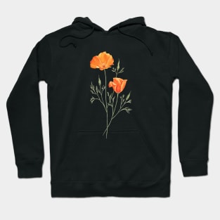 California poppies painting Hoodie